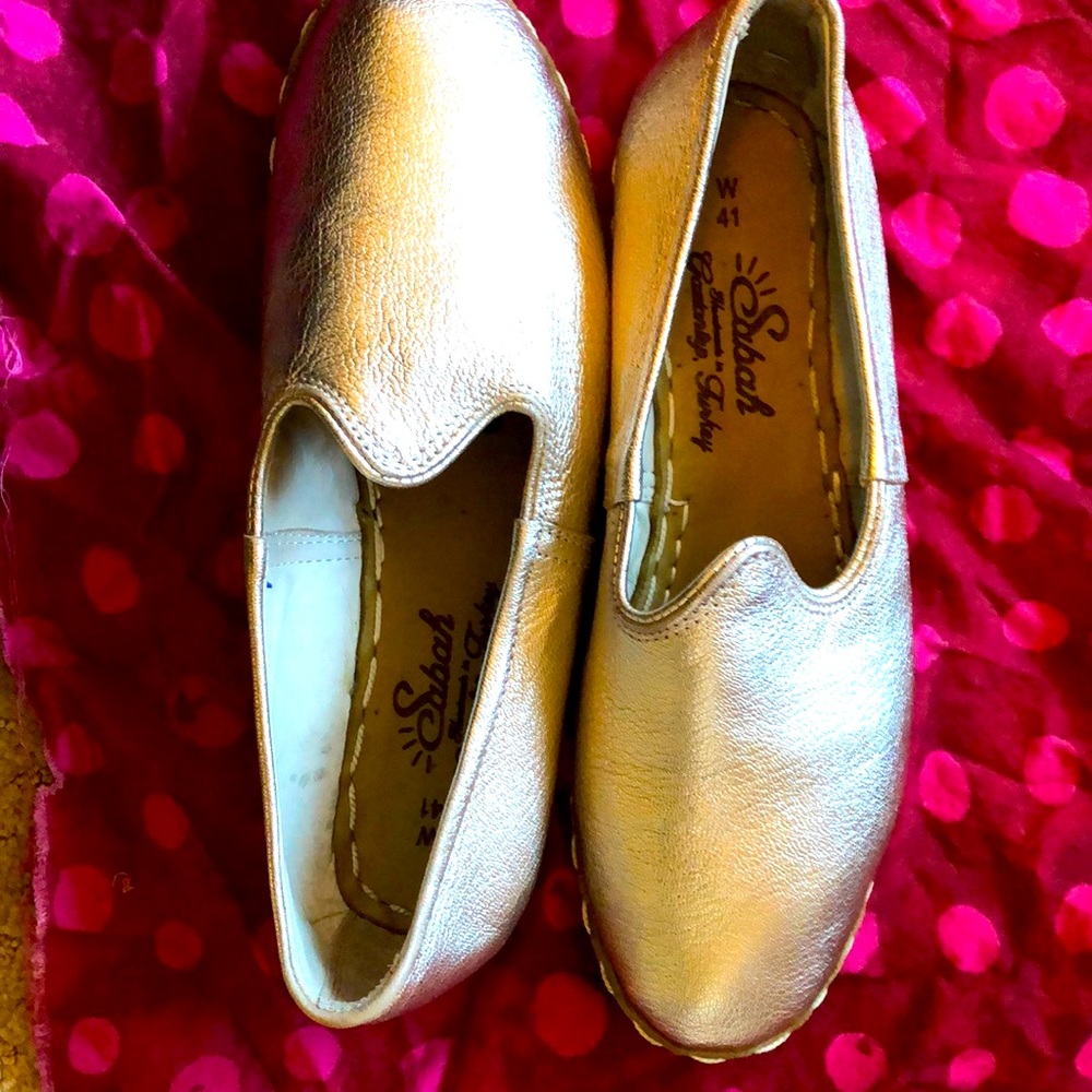 Brand New Gold Sabah Shoes